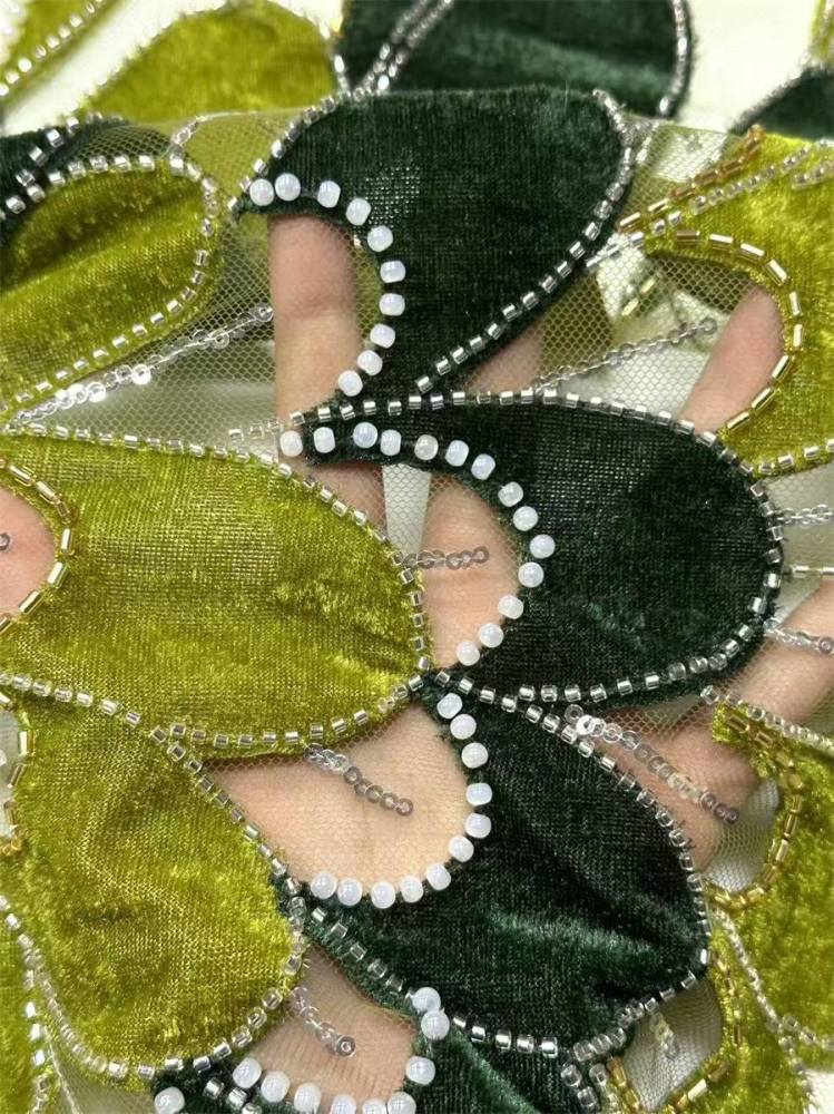Beaded Tulle Fabric - 5 Yards | COD HN559