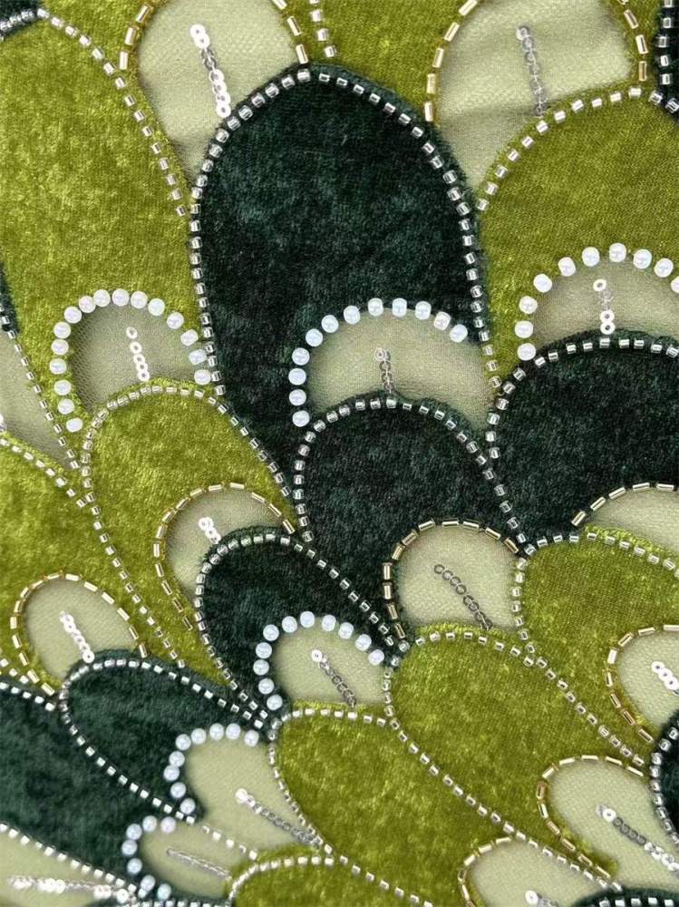Beaded Tulle Fabric - 5 Yards | COD HN559