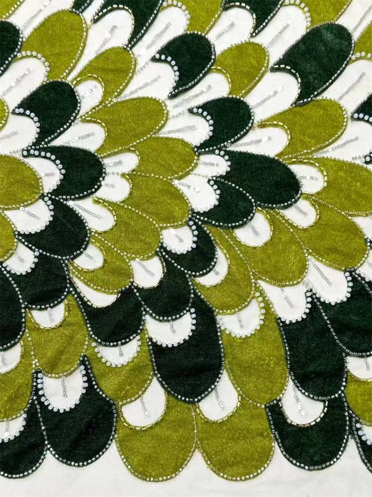 Beaded Tulle Fabric - 5 Yards | COD HN559
