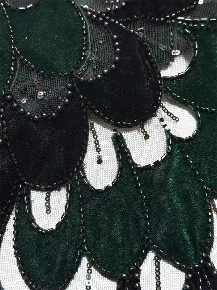 Beaded Tulle Fabric - 5 Yards | COD HN559