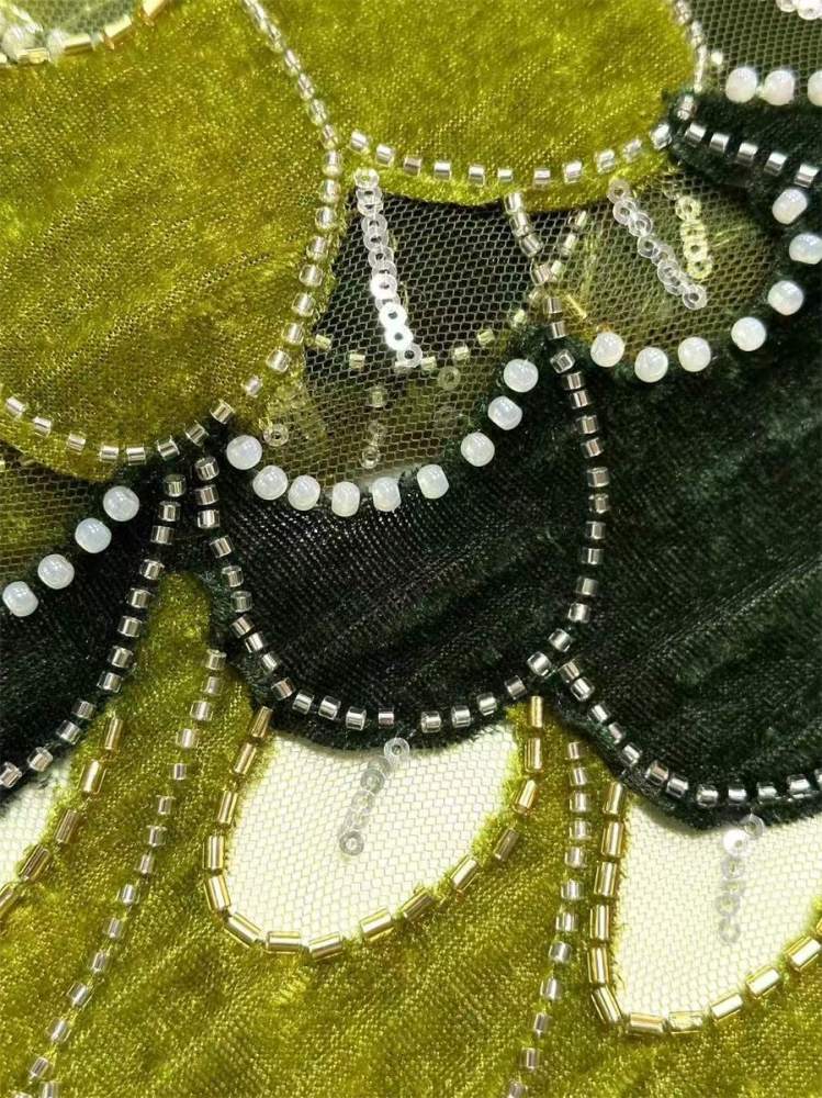 Beaded Tulle Fabric - 5 Yards | COD HN559