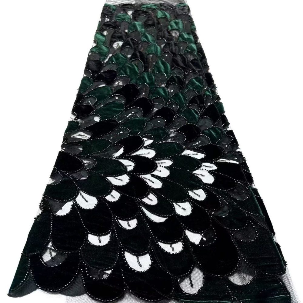 Beaded Tulle Fabric - 5 Yards | COD HN559