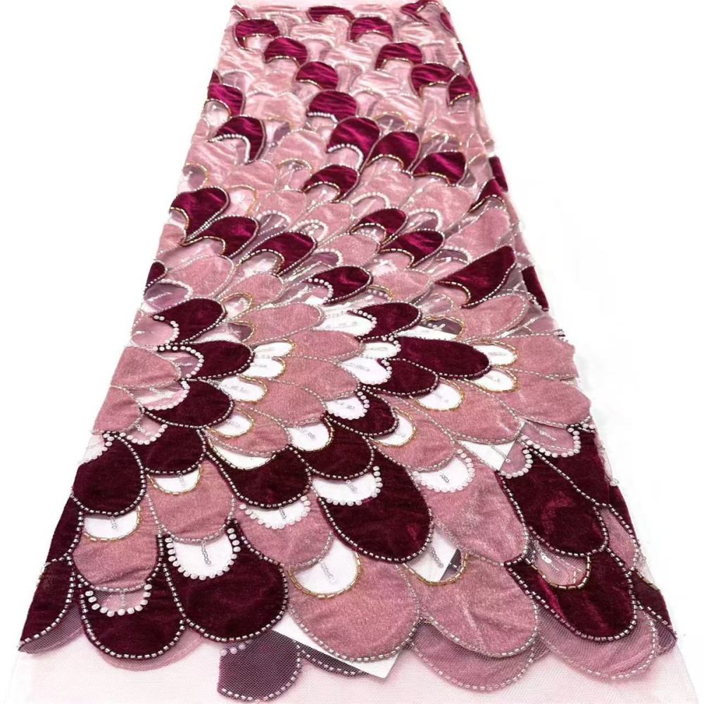 Beaded Tulle Fabric - 5 Yards | COD HN559