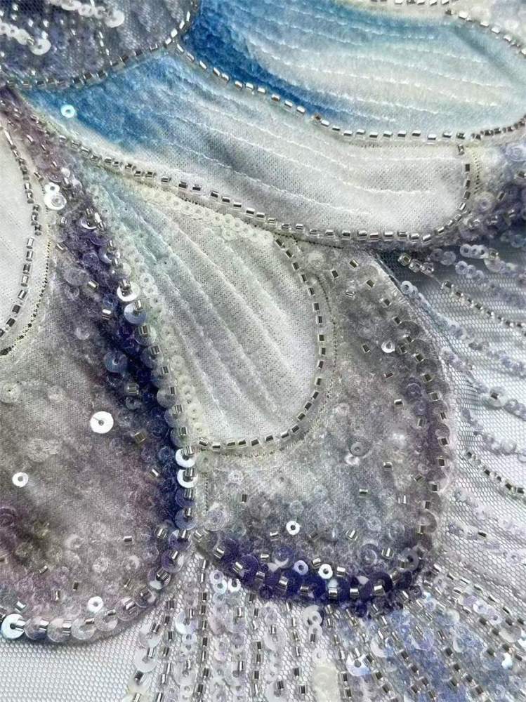 Beaded Tulle Fabric - 5 Yards | COD HN562