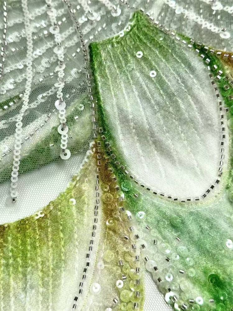 Beaded Tulle Fabric - 5 Yards | COD HN562