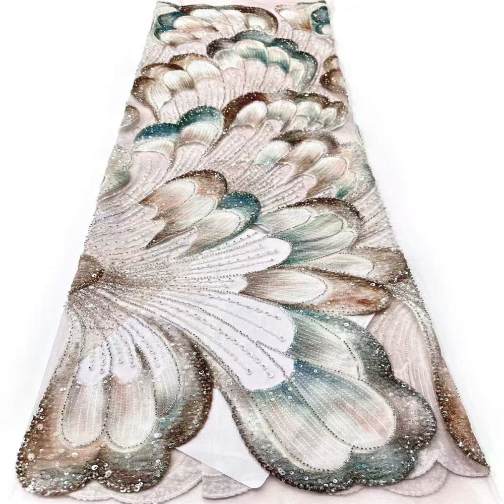 Beaded Tulle Fabric - 5 Yards | COD HN562