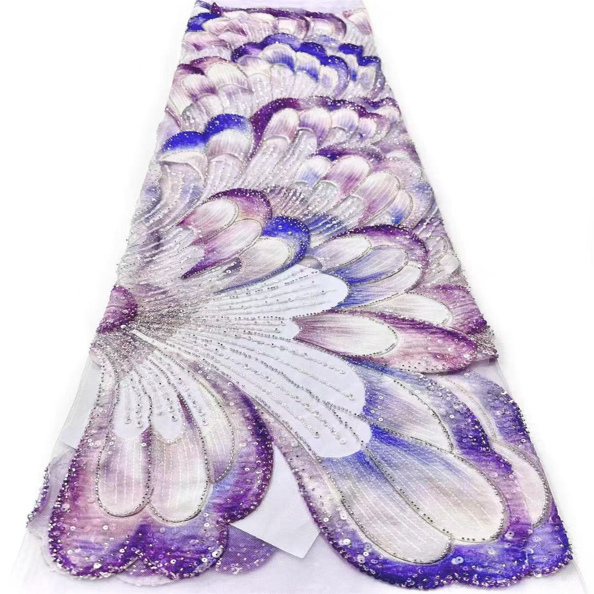 Beaded Tulle Fabric - 5 Yards | COD HN562
