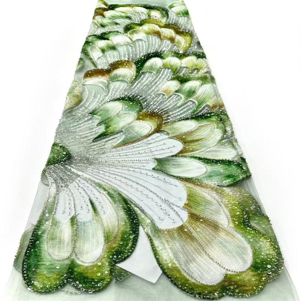 Beaded Tulle Fabric - 5 Yards | COD HN562