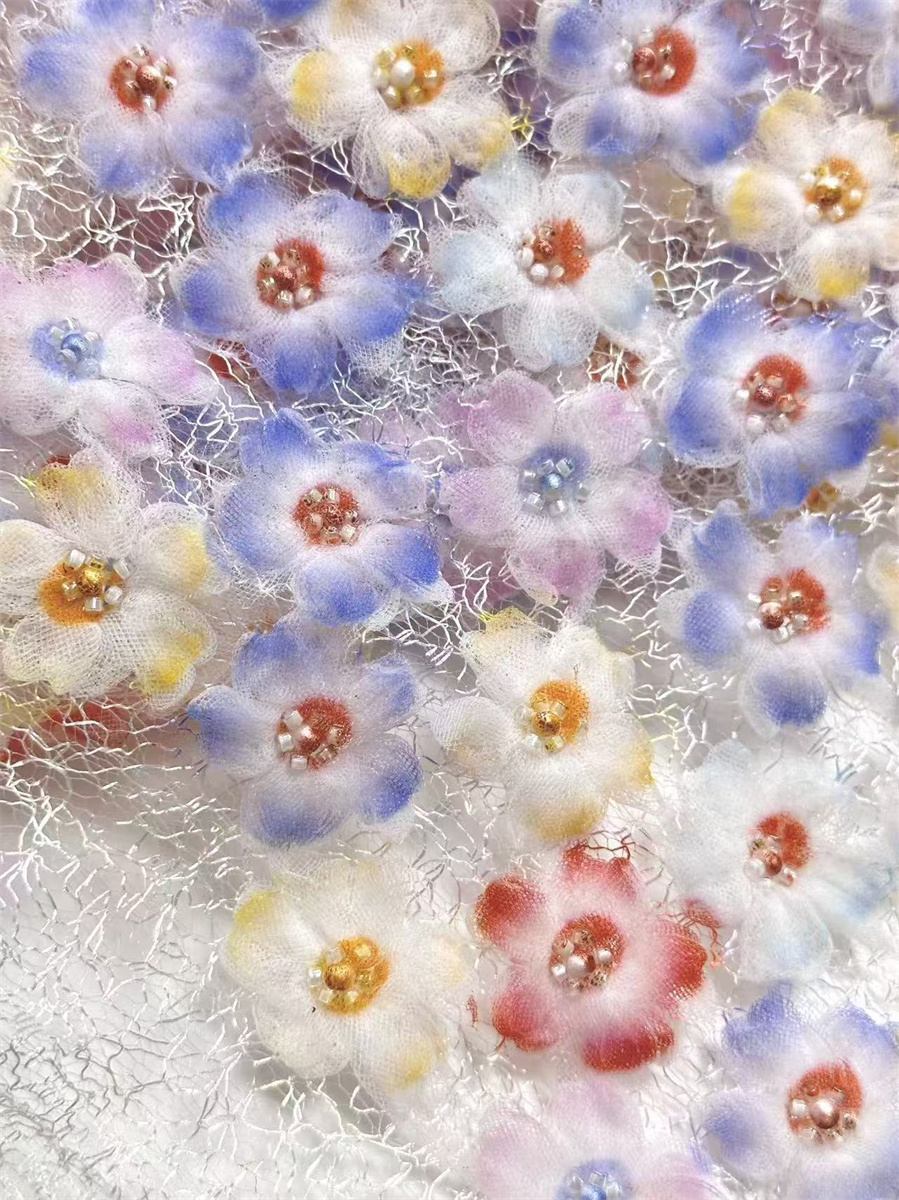 Beaded Tulle Fabric - 5 Yards | COD HN563