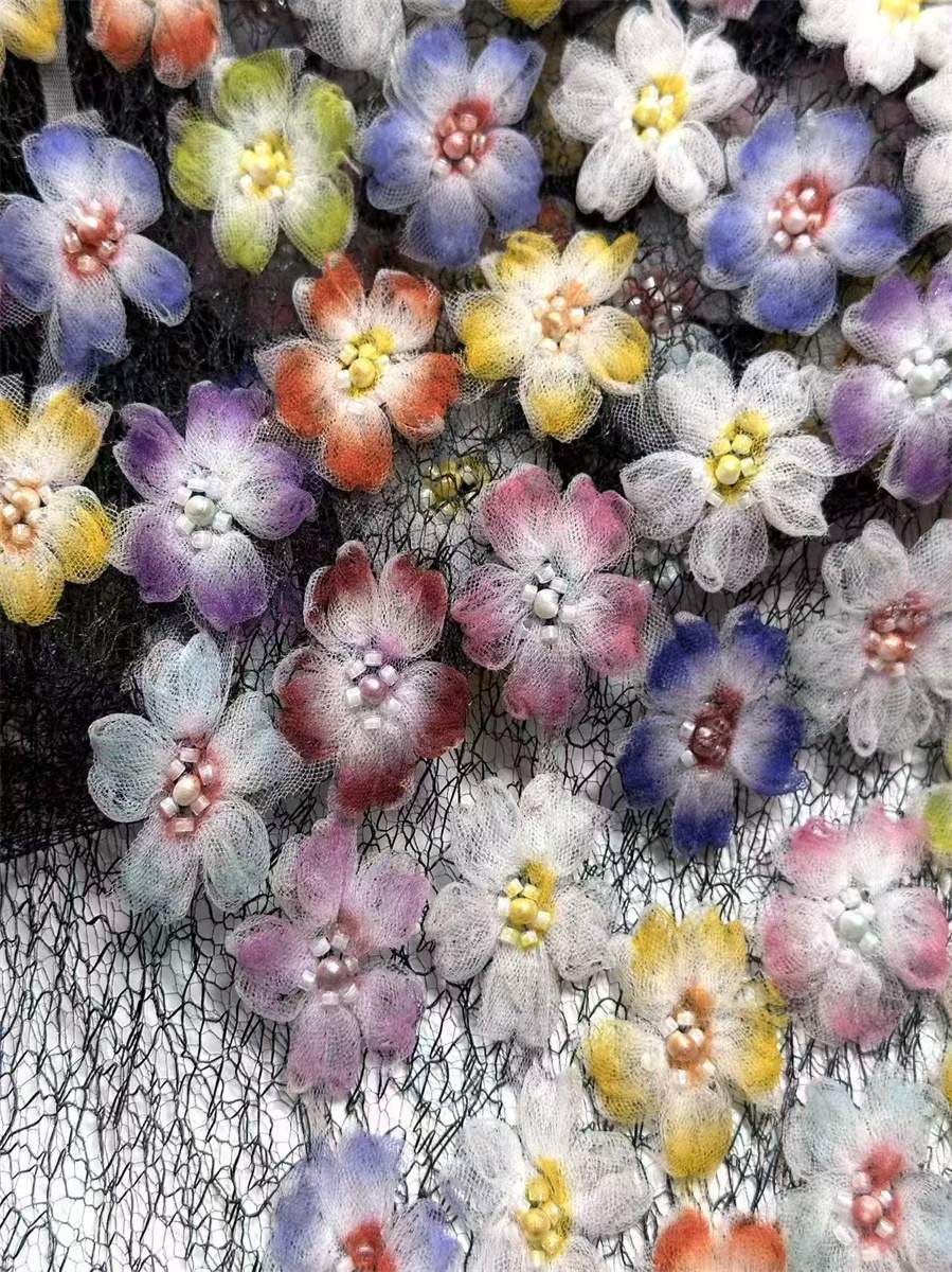 Beaded Tulle Fabric - 5 Yards | COD HN563