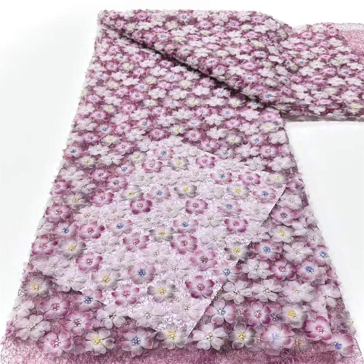 Beaded Tulle Fabric - 5 Yards | COD HN563