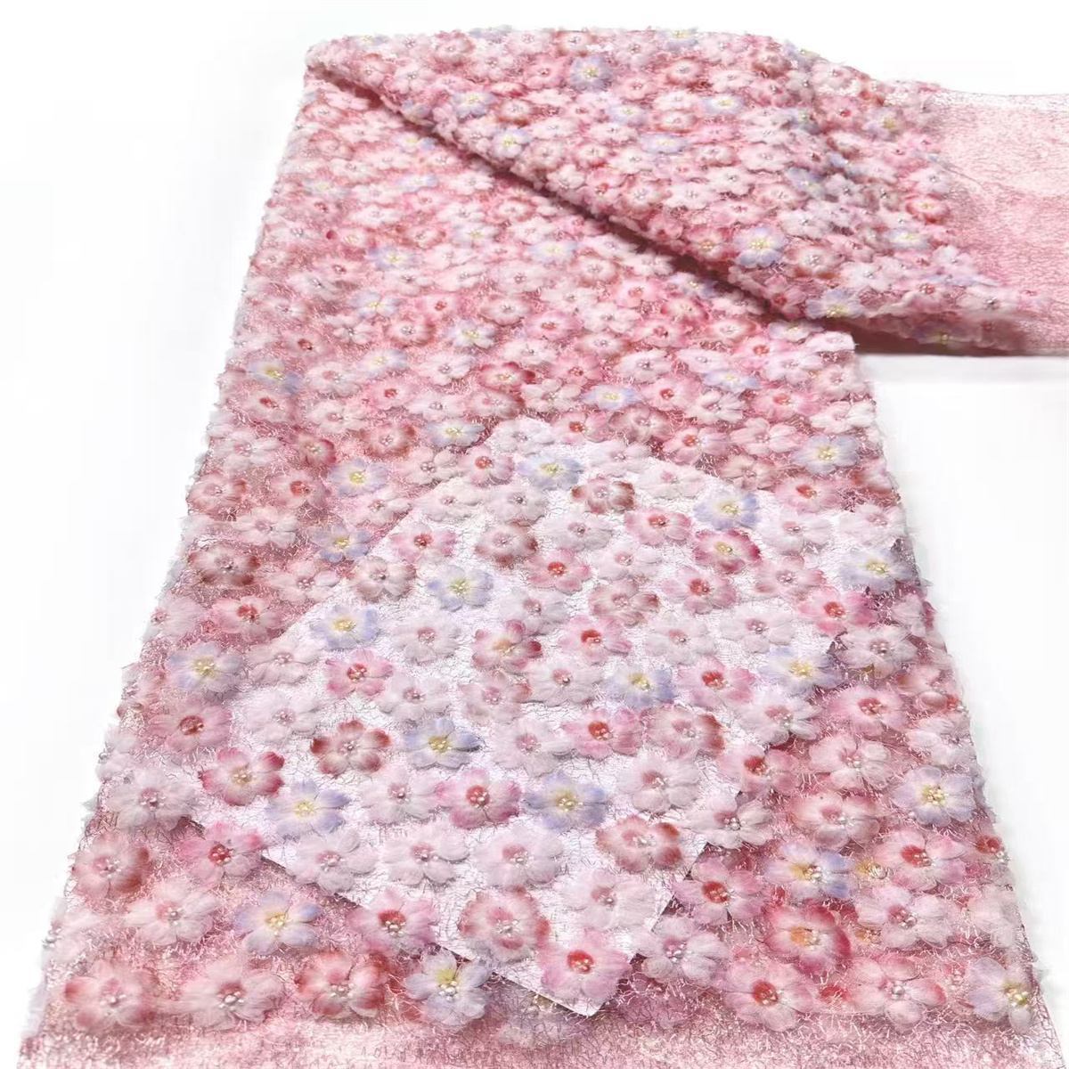 Beaded Tulle Fabric - 5 Yards | COD HN563