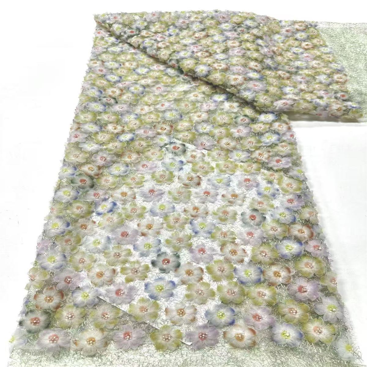 Beaded Tulle Fabric - 5 Yards | COD HN563
