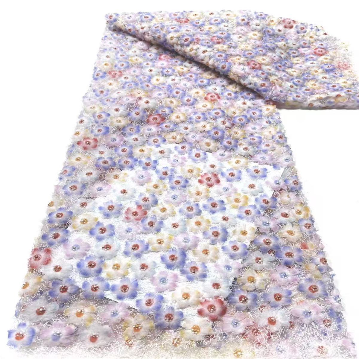 Beaded Tulle Fabric - 5 Yards | COD HN563
