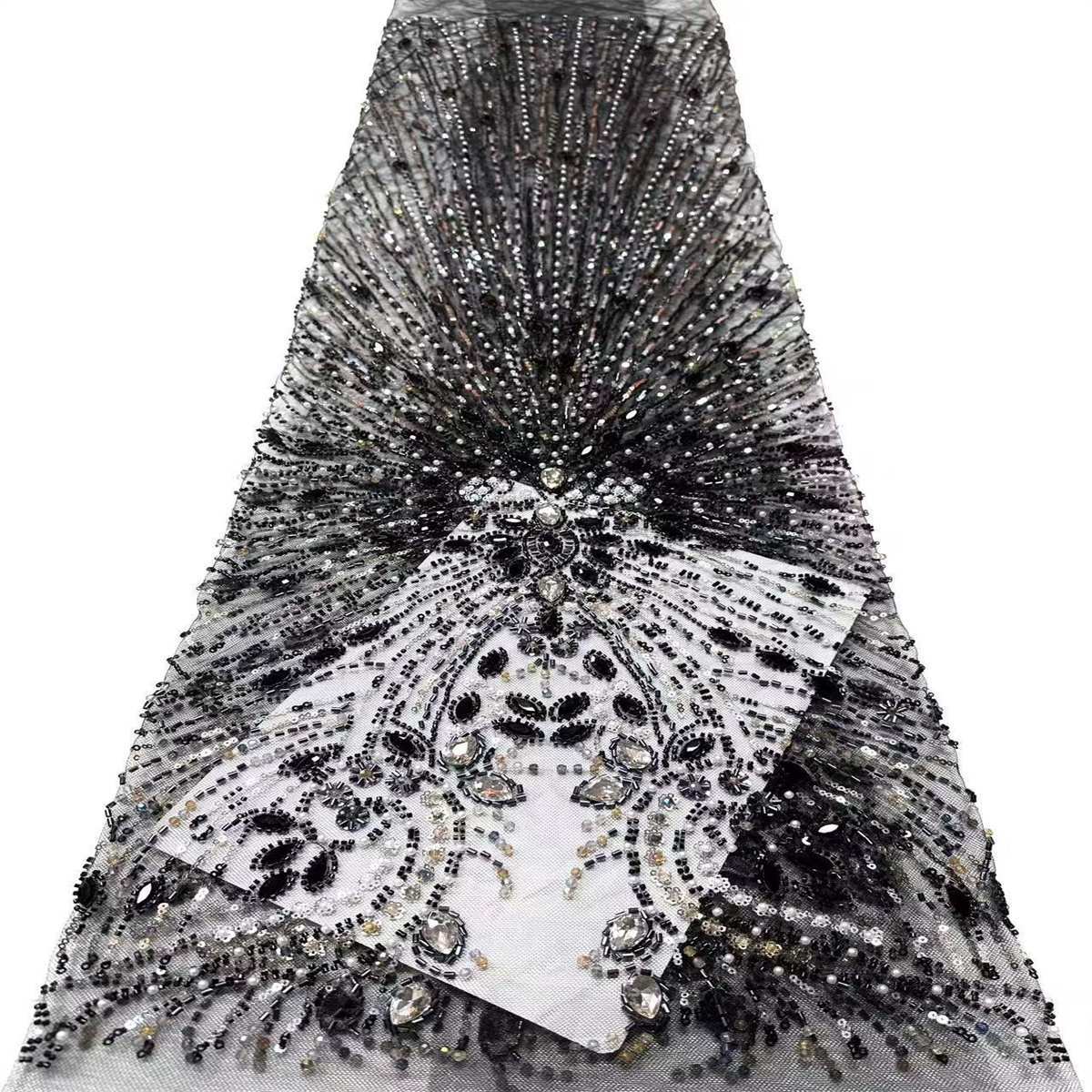Beaded Tulle Fabric - 5 Yards | COD HN564