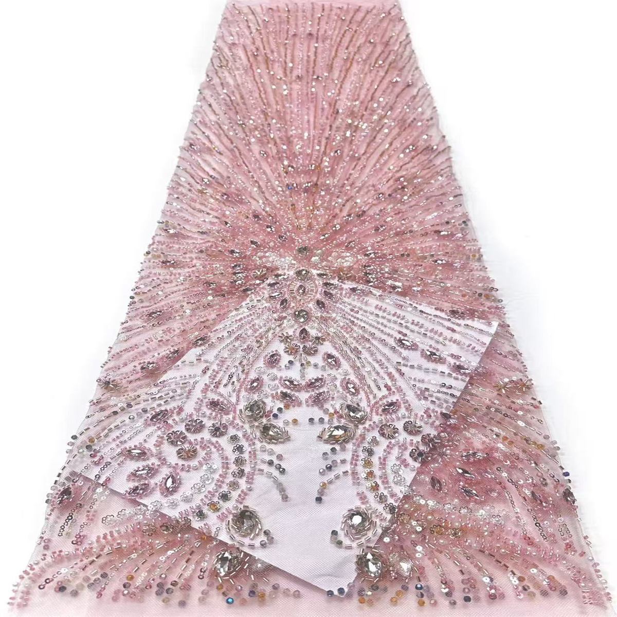 Beaded Tulle Fabric - 5 Yards | COD HN564