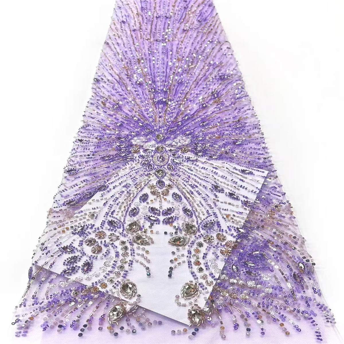 Beaded Tulle Fabric - 5 Yards | COD HN564