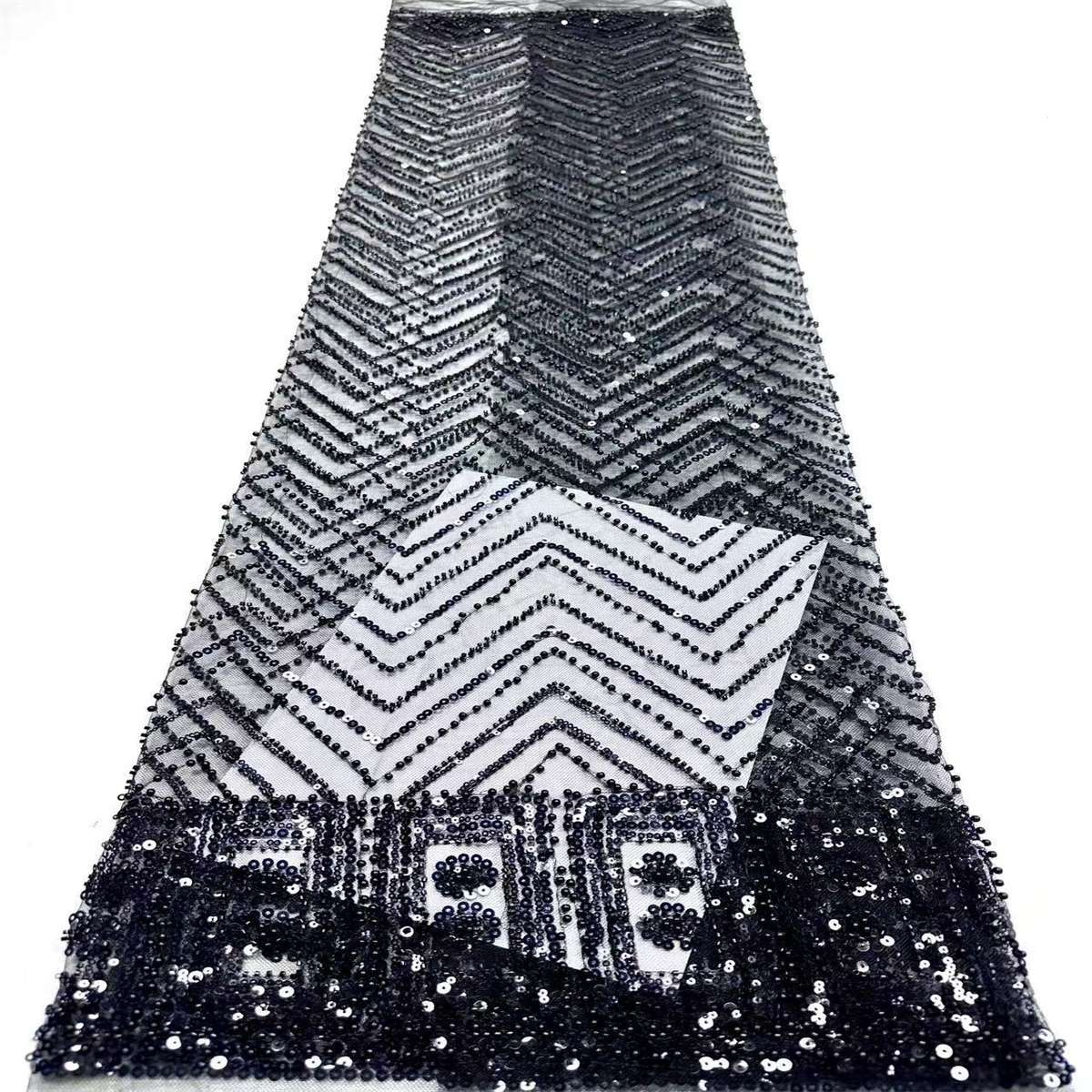 Beaded Tulle Fabric - 5 Yards | COD HN572