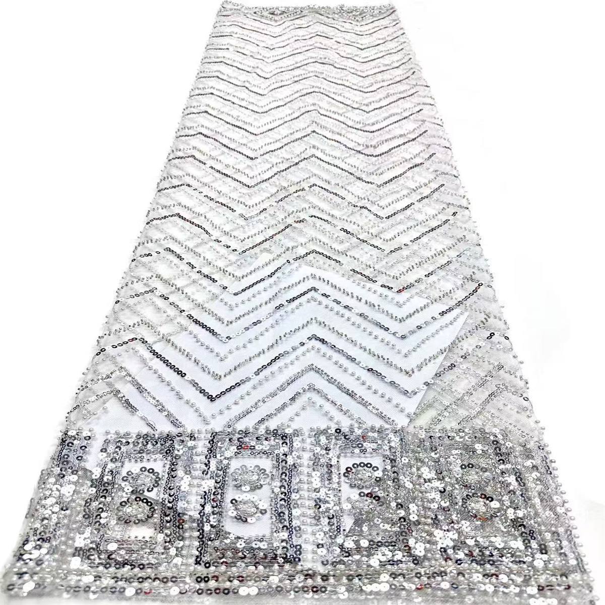 Beaded Tulle Fabric - 5 Yards | COD HN572
