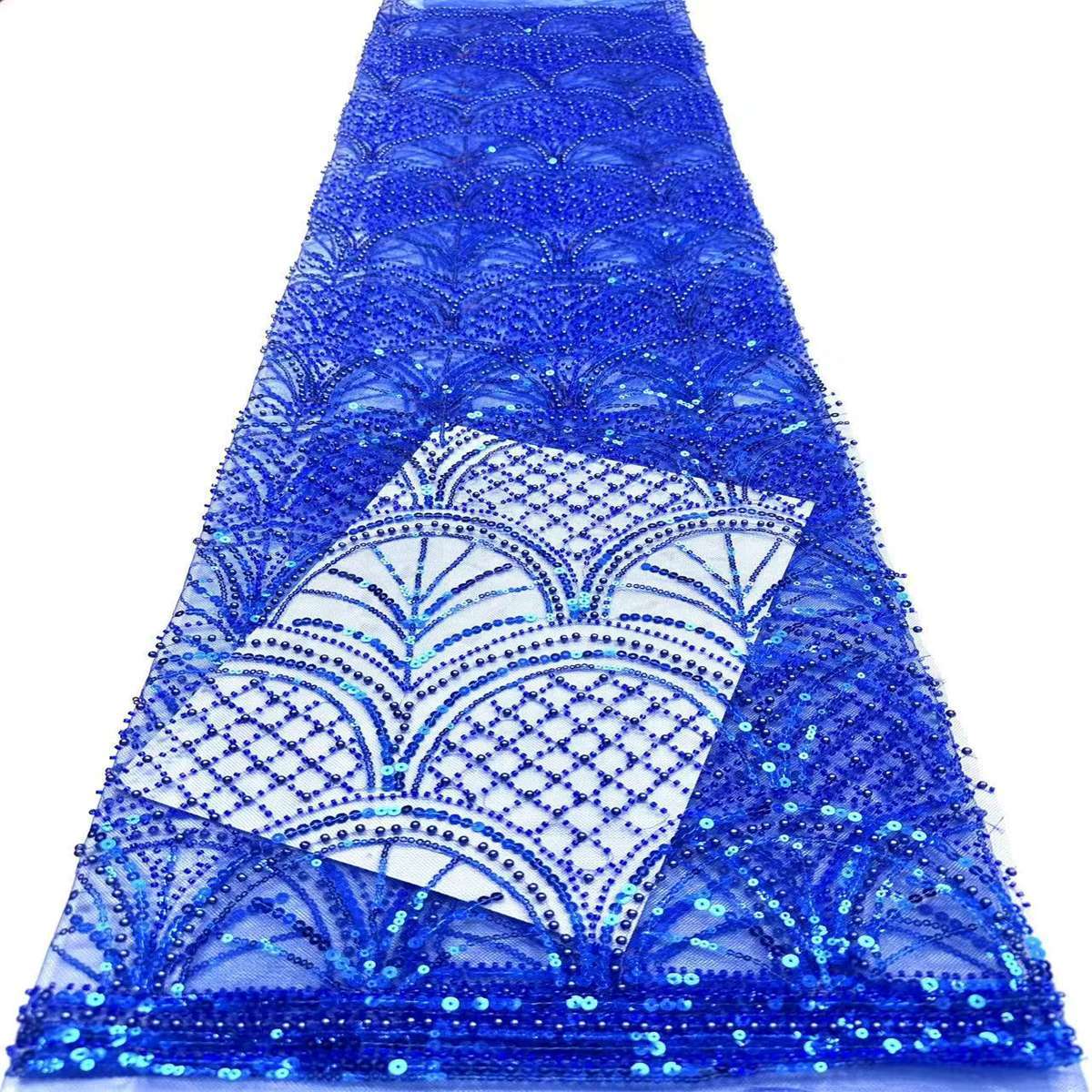 Beaded Tulle Fabric - 5 Yards | COD HN575