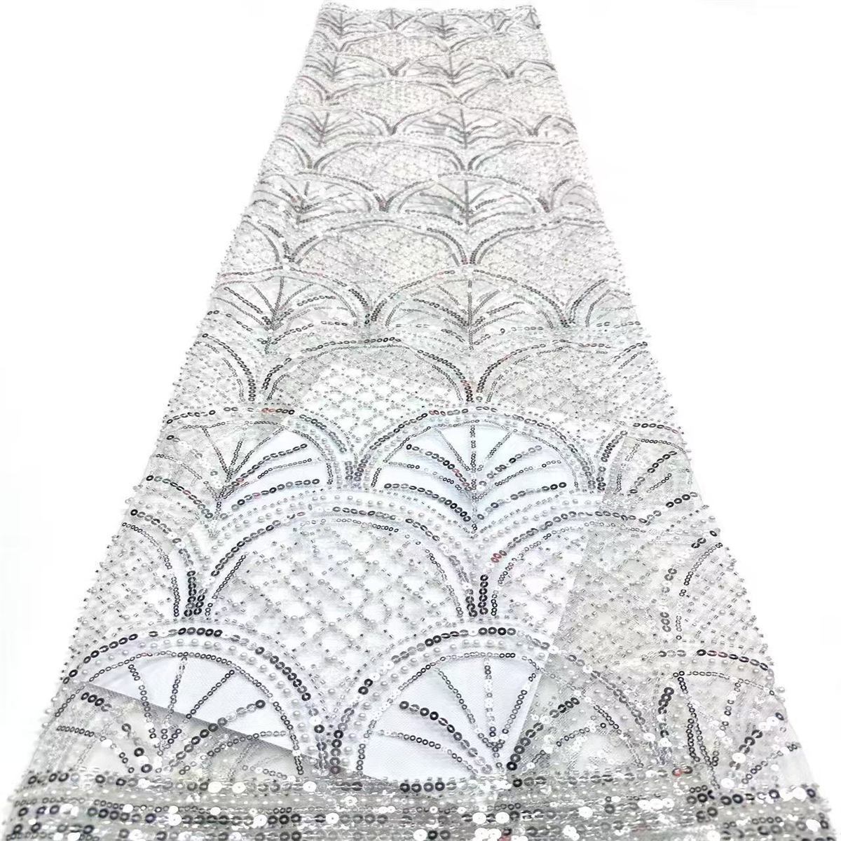 Beaded Tulle Fabric - 5 Yards | COD HN575