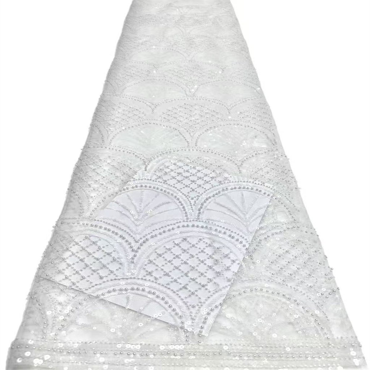 Beaded Tulle Fabric - 5 Yards | COD HN575