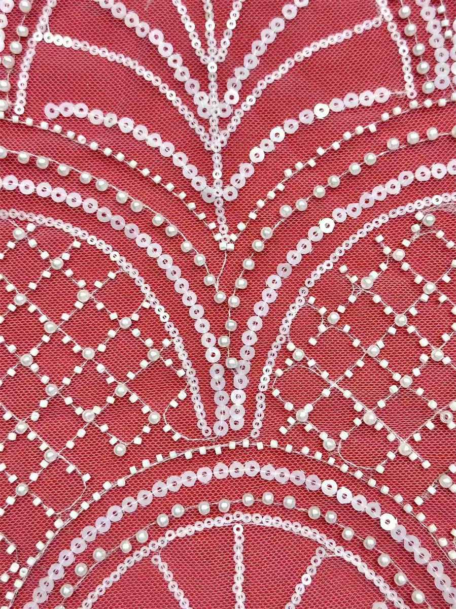 Beaded Tulle Fabric – 5 Yards
