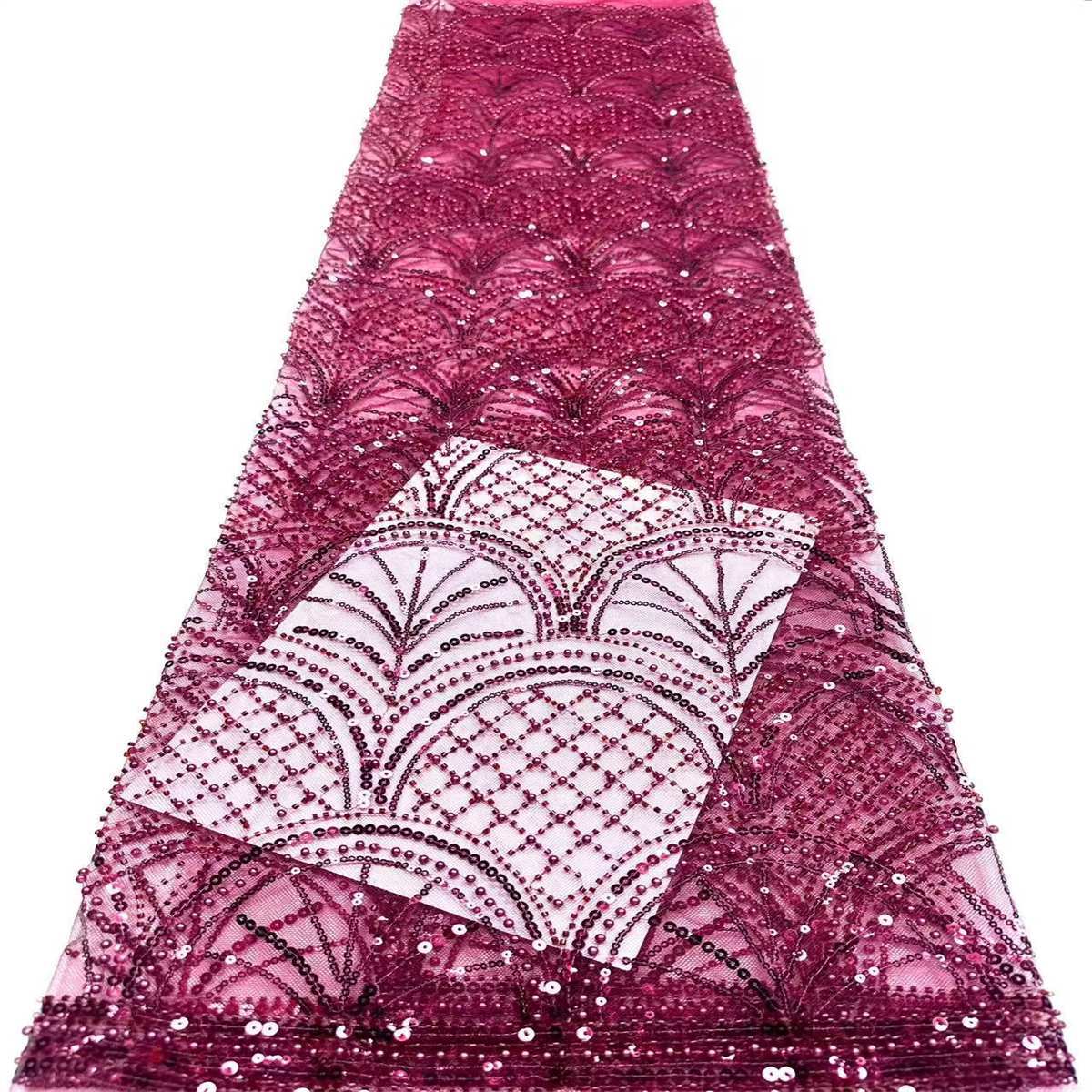 Beaded Tulle Fabric - 5 Yards | COD HN575
