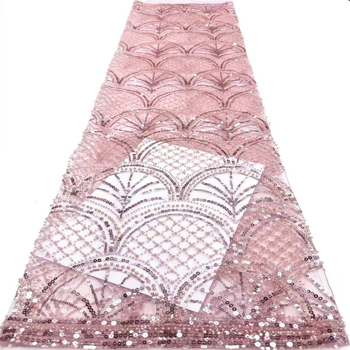 Beaded Tulle Fabric - 5 Yards | COD HN575