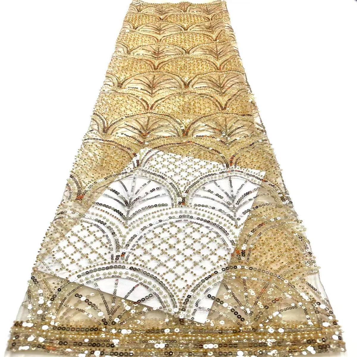 Beaded Tulle Fabric - 5 Yards | COD HN575