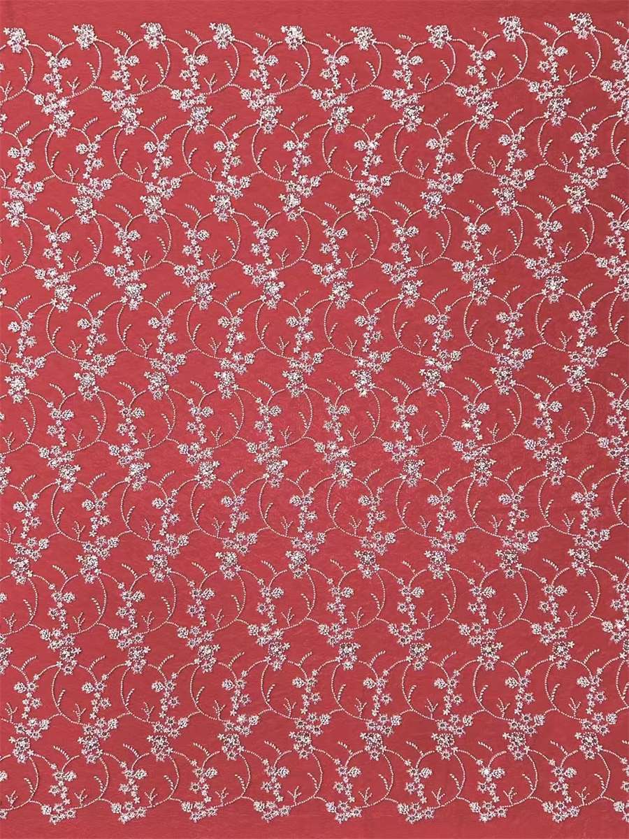 Beaded Lace Fabric - 5 Yards | COD HN557