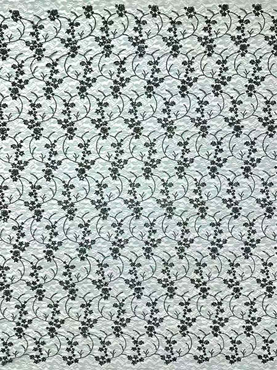Beaded Lace Fabric - 5 Yards | COD HN557
