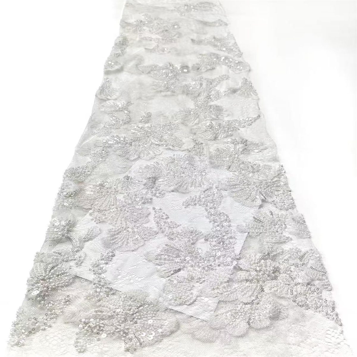 Beaded Lace Fabric - 5 Yards | COD HN560