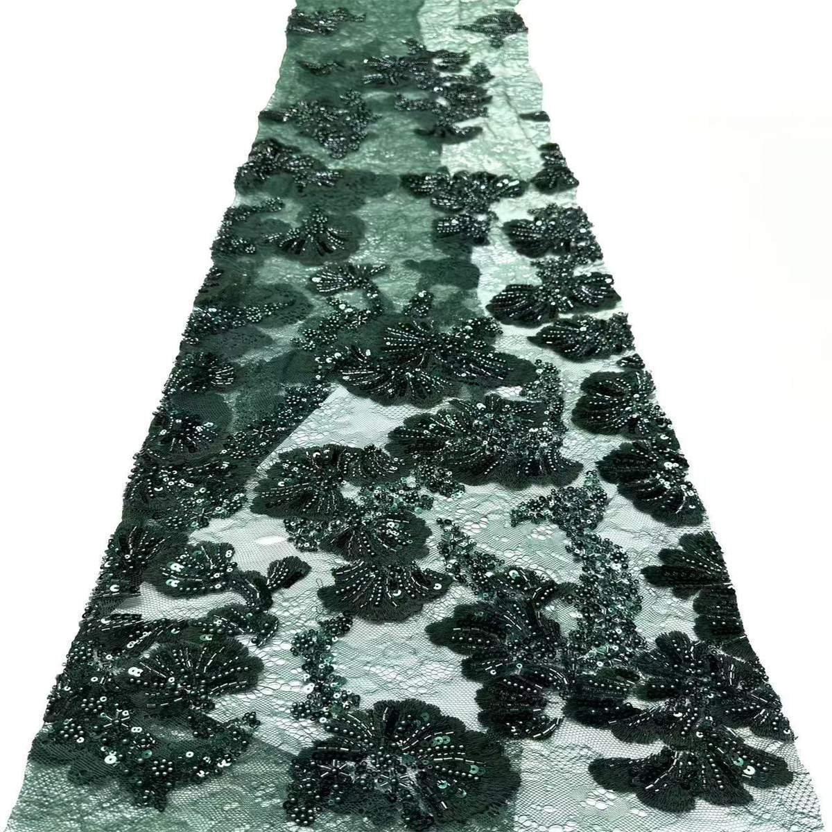 Beaded Lace Fabric - 5 Yards | COD HN560