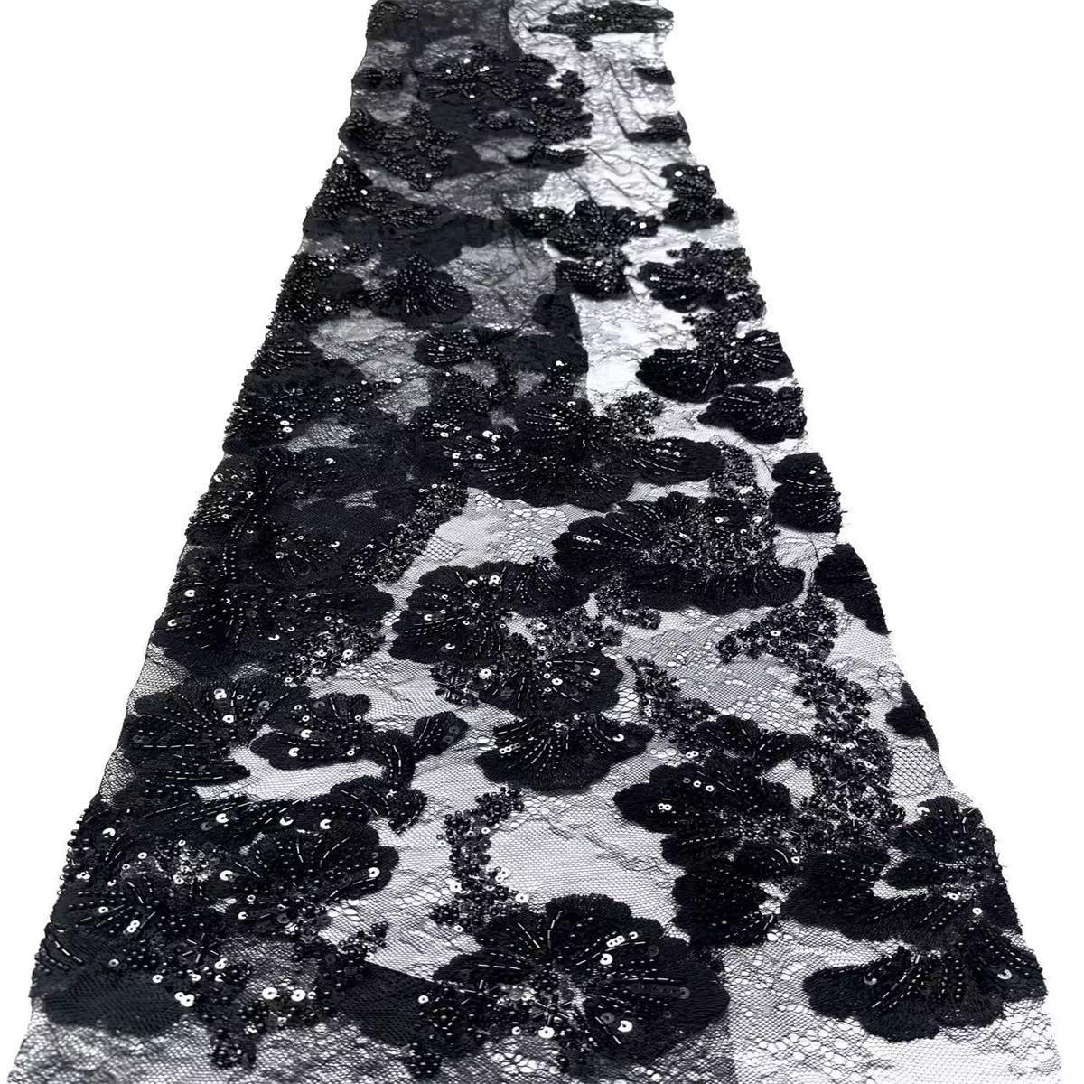 Beaded Lace Fabric - 5 Yards | COD HN560