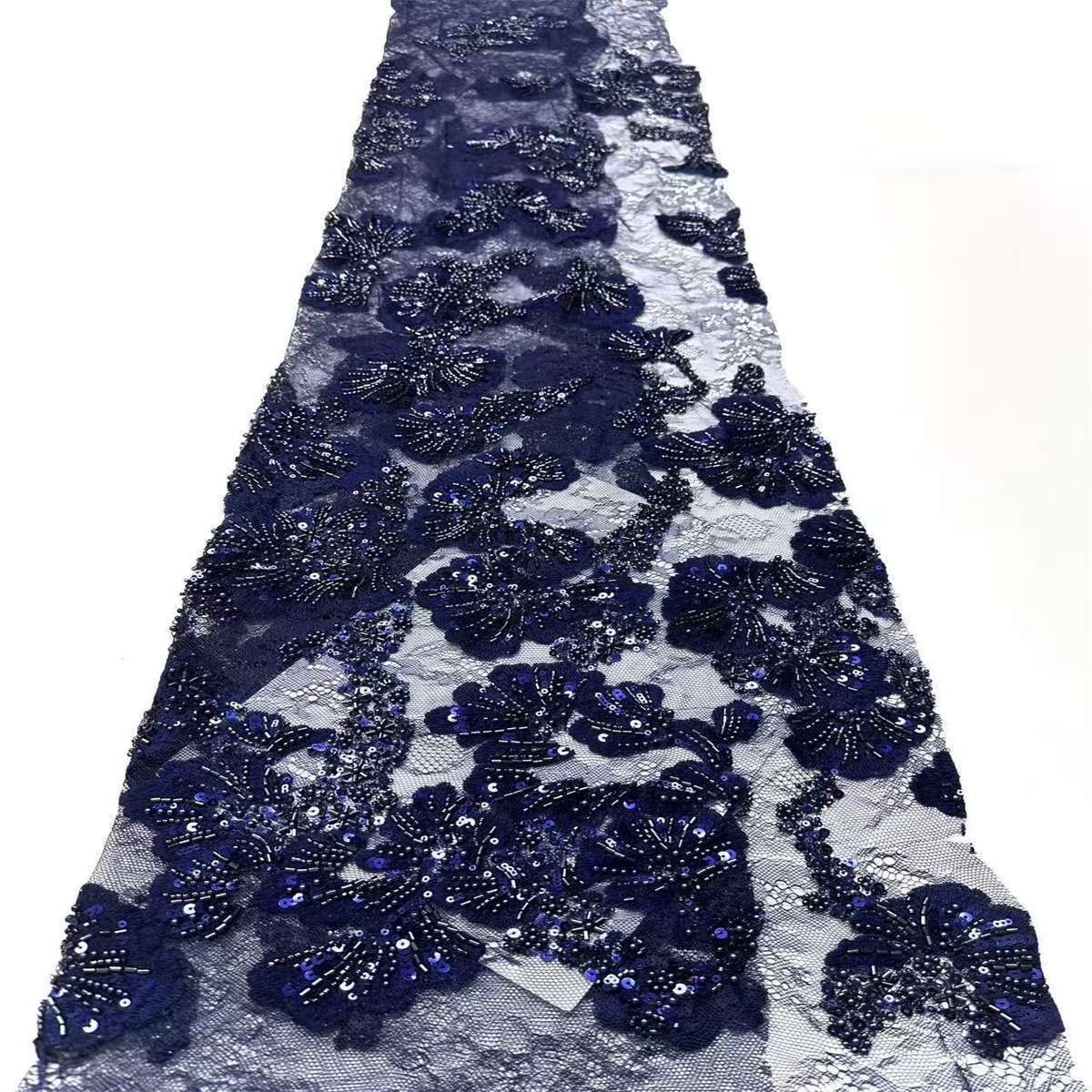 Beaded Lace Fabric - 5 Yards | COD HN560