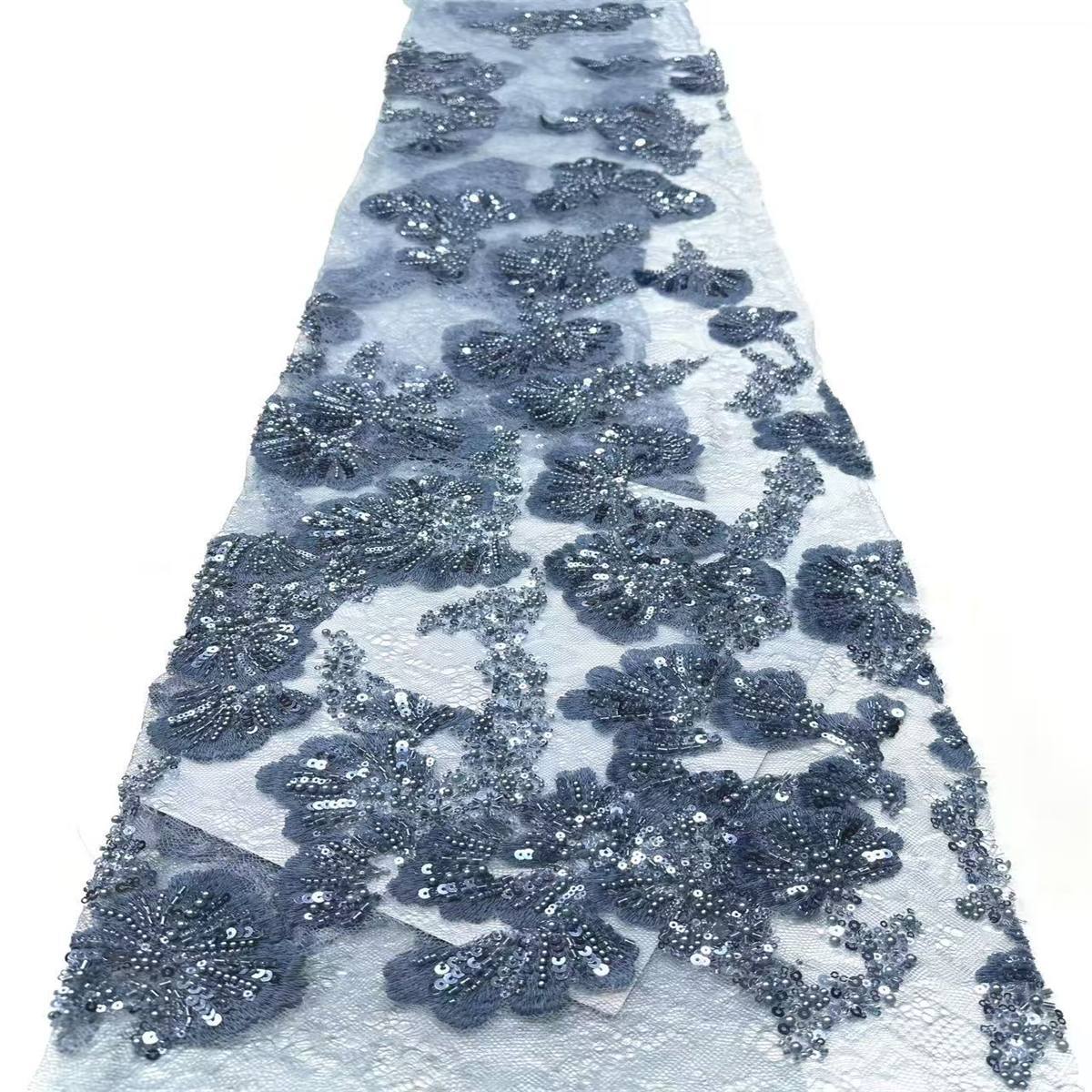 Beaded Lace Fabric - 5 Yards | COD HN560