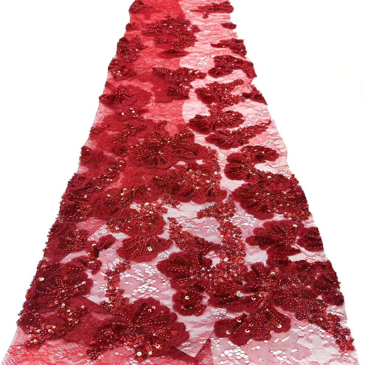 Beaded Lace Fabric - 5 Yards | COD HN560