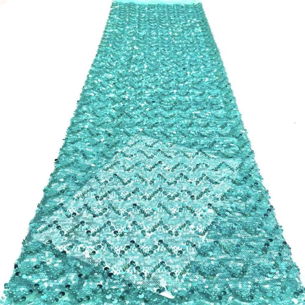 Beaded Lace Fabric - 5 Yards | COD HN561