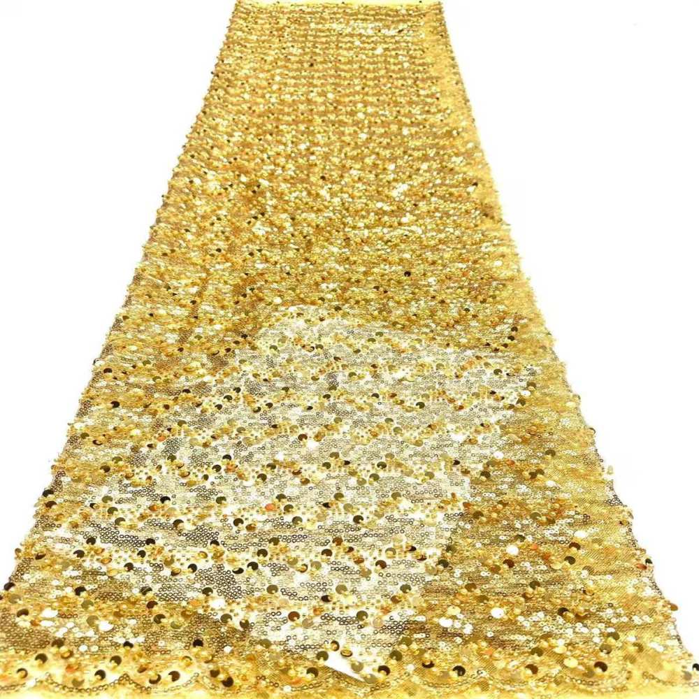 Beaded Lace Fabric - 5 Yards | COD HN561