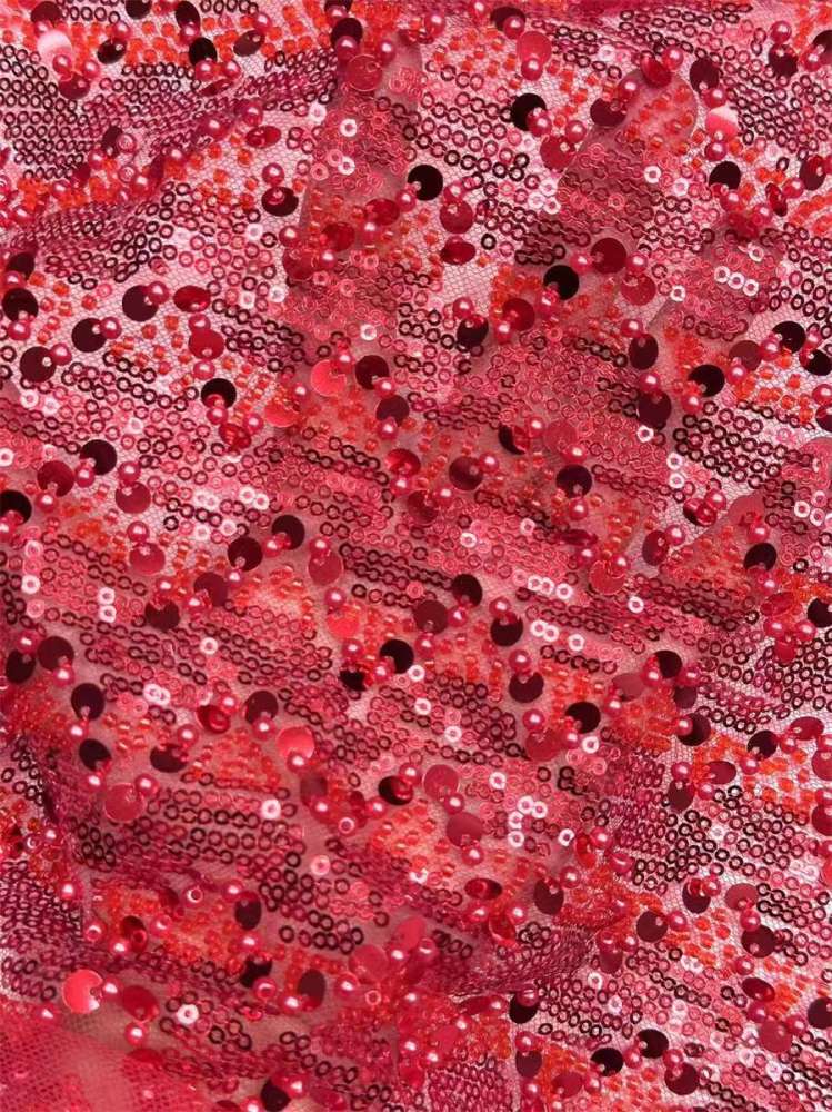 Beaded Lace Fabric - 5 Yards | COD HN561