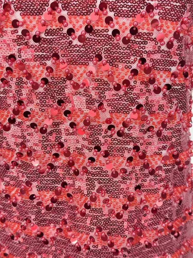 Beaded Lace Fabric - 5 Yards | COD HN561