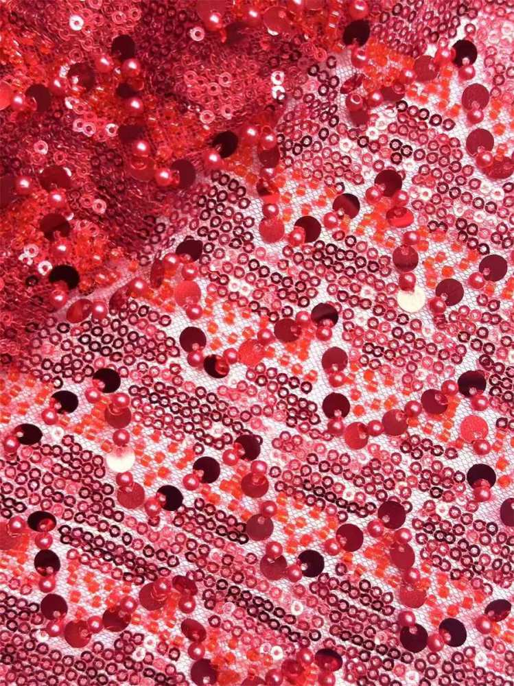 Beaded Lace Fabric - 5 Yards | COD HN561