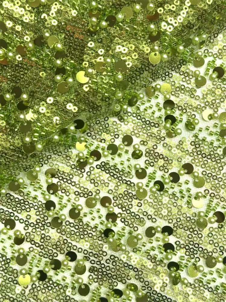 Beaded Lace Fabric - 5 Yards | COD HN561