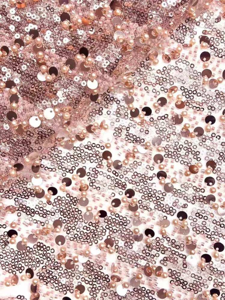 Beaded Lace Fabric - 5 Yards | COD HN561