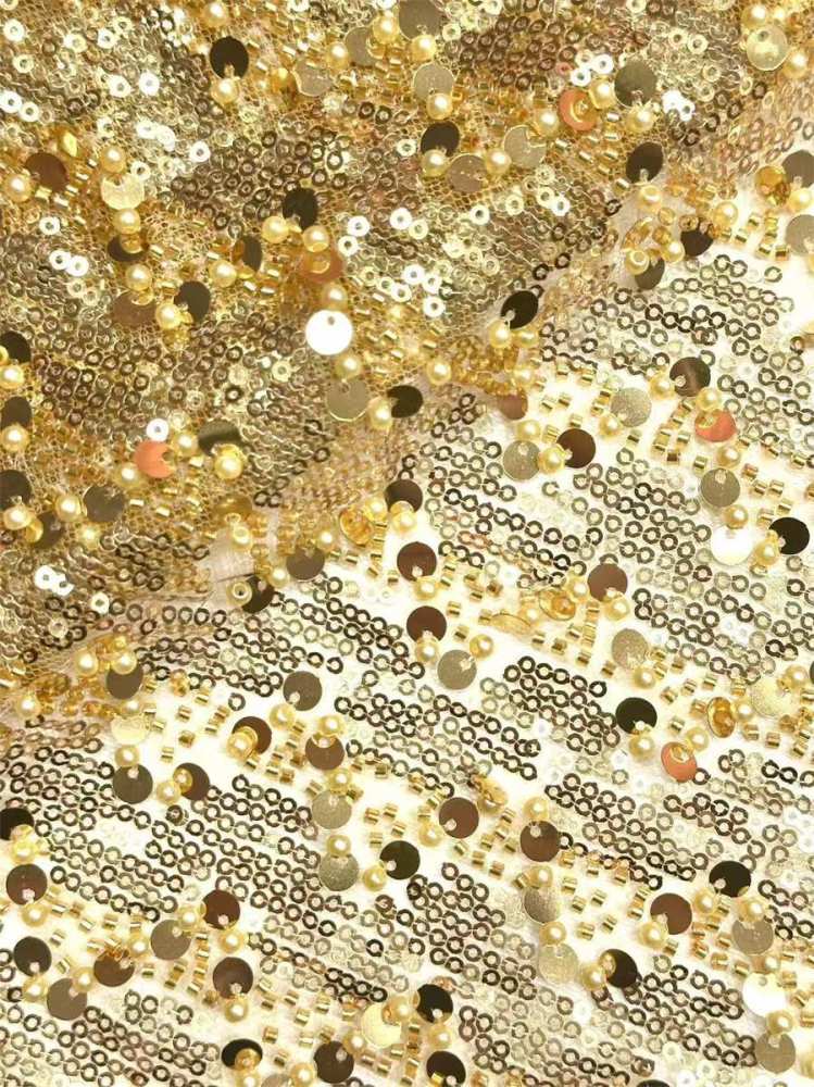 Beaded Lace Fabric - 5 Yards | COD HN561