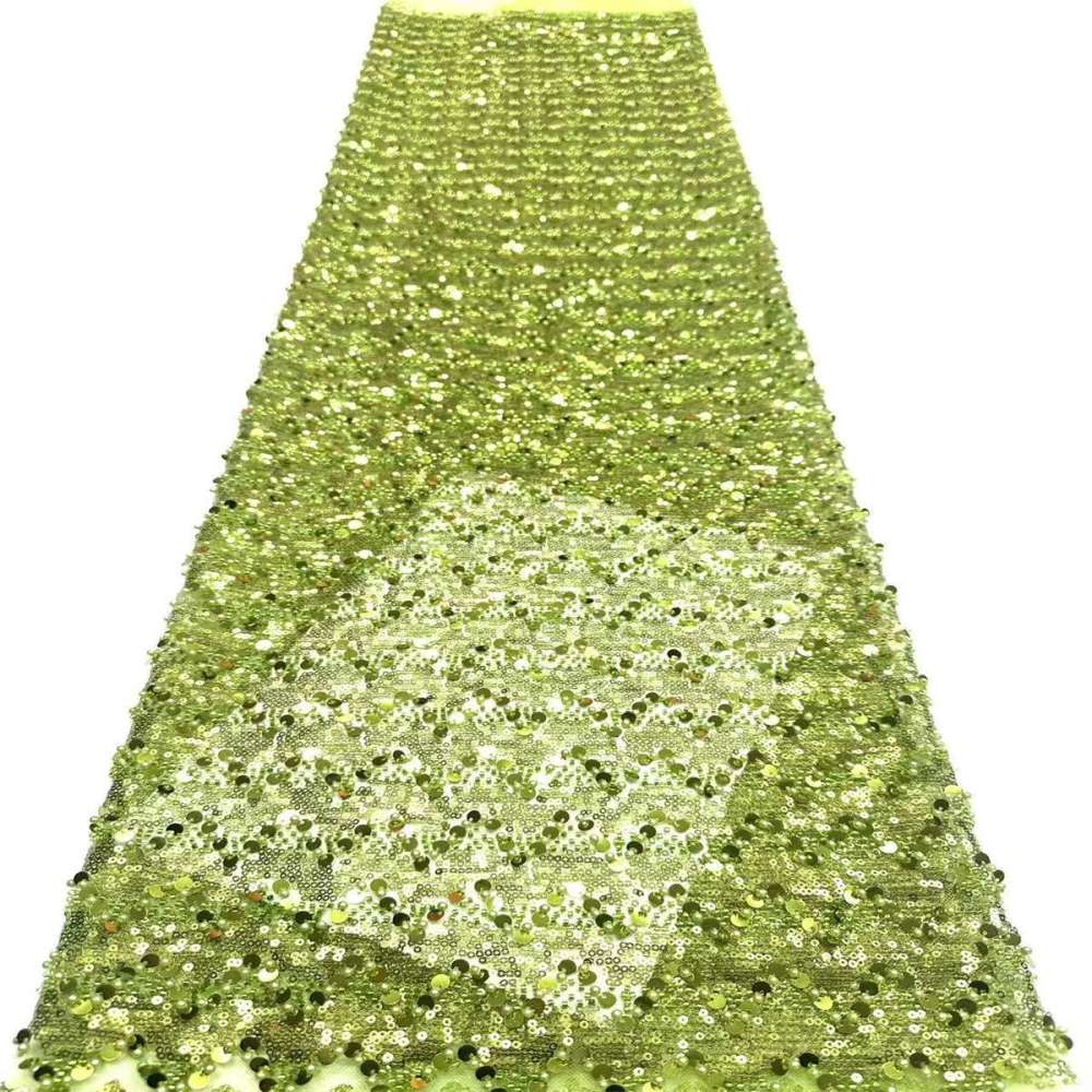 Beaded Lace Fabric - 5 Yards | COD HN561