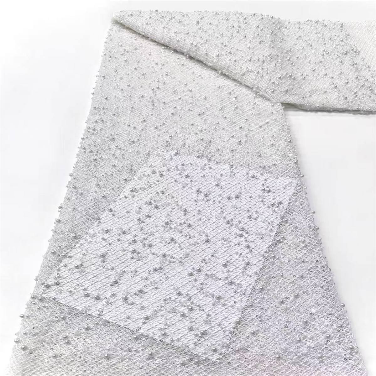 Beaded Tulle Fabric - 5 Yards | COD HN585
