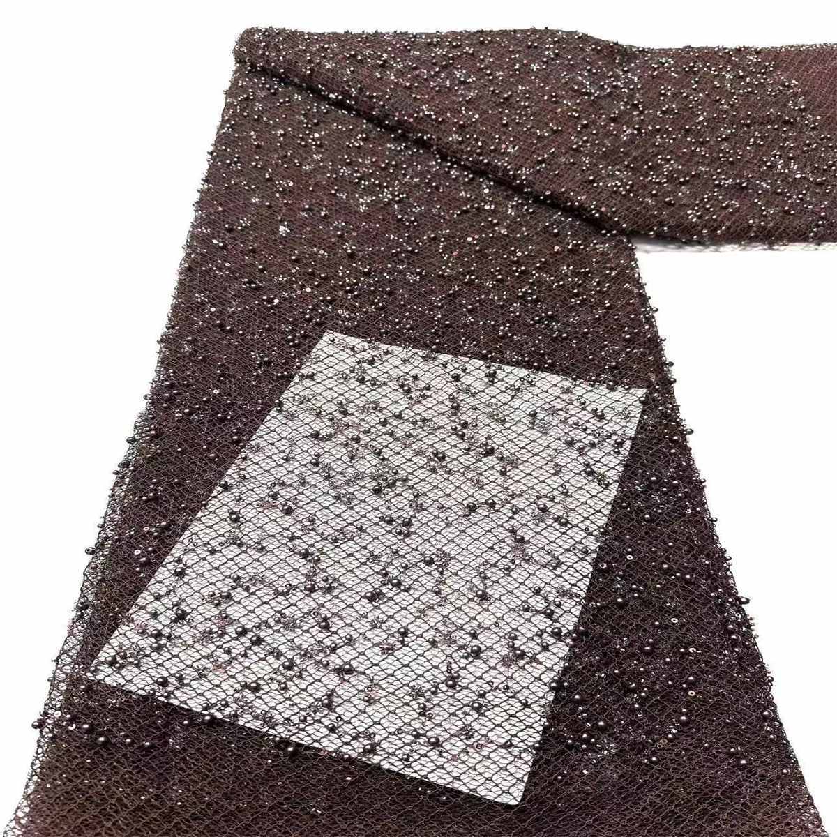 Beaded Tulle Fabric - 5 Yards | COD HN585