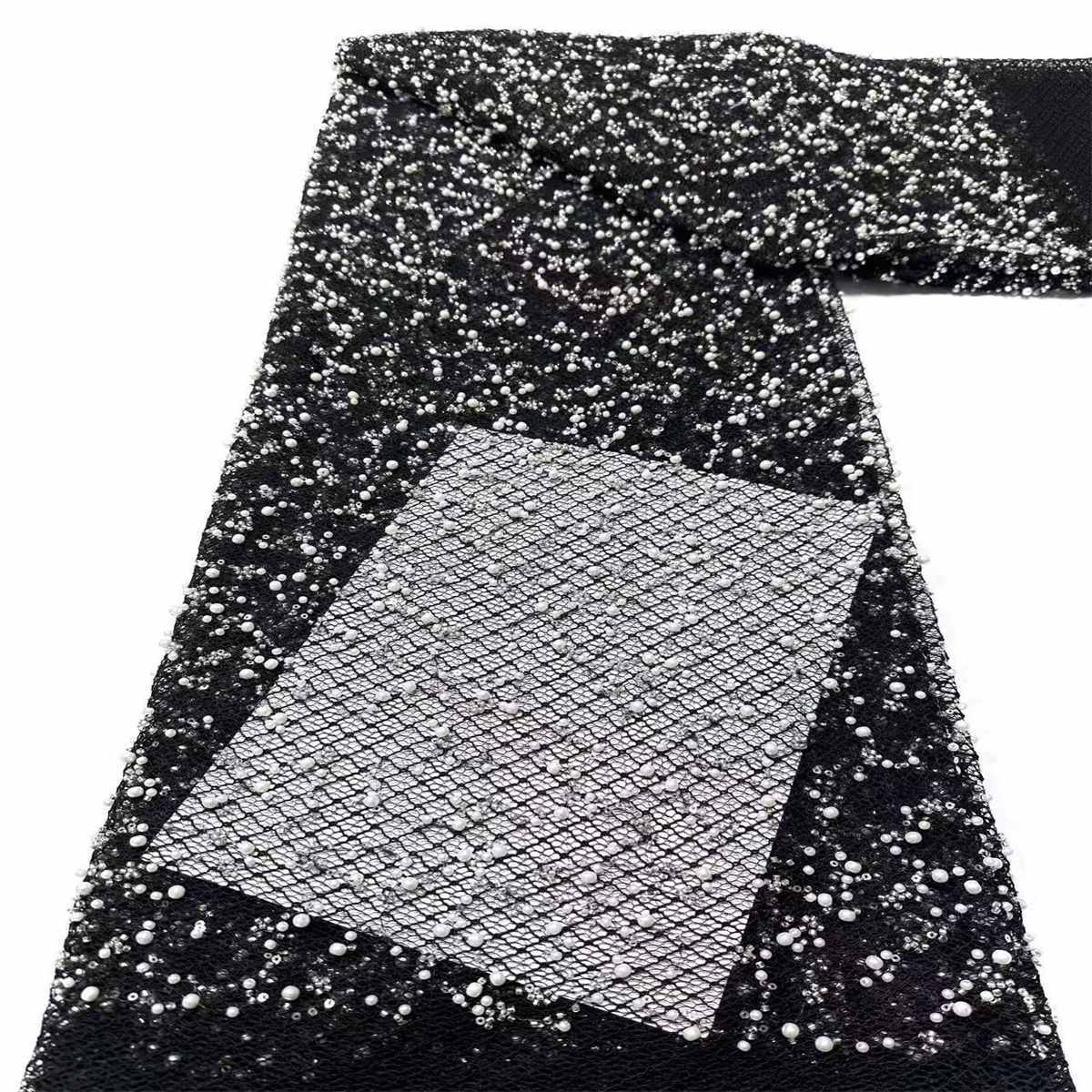 Beaded Tulle Fabric - 5 Yards | COD HN585